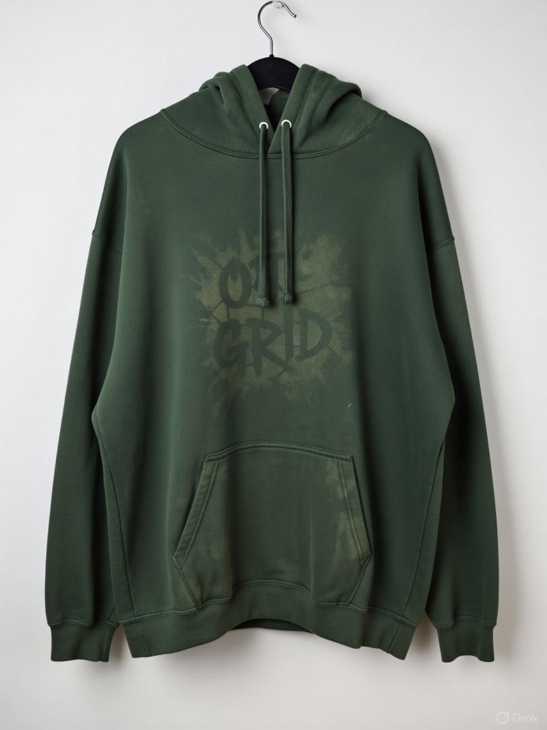 OFF GRID HOODIE IN CAMO GREEN