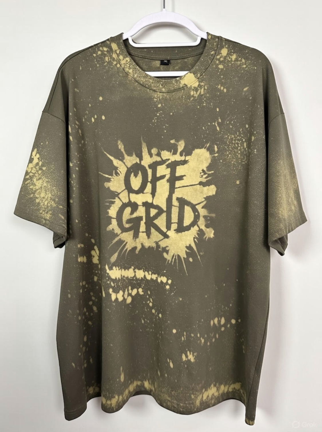 OFF GRID KHAKI OVERSIZED T SHIRT