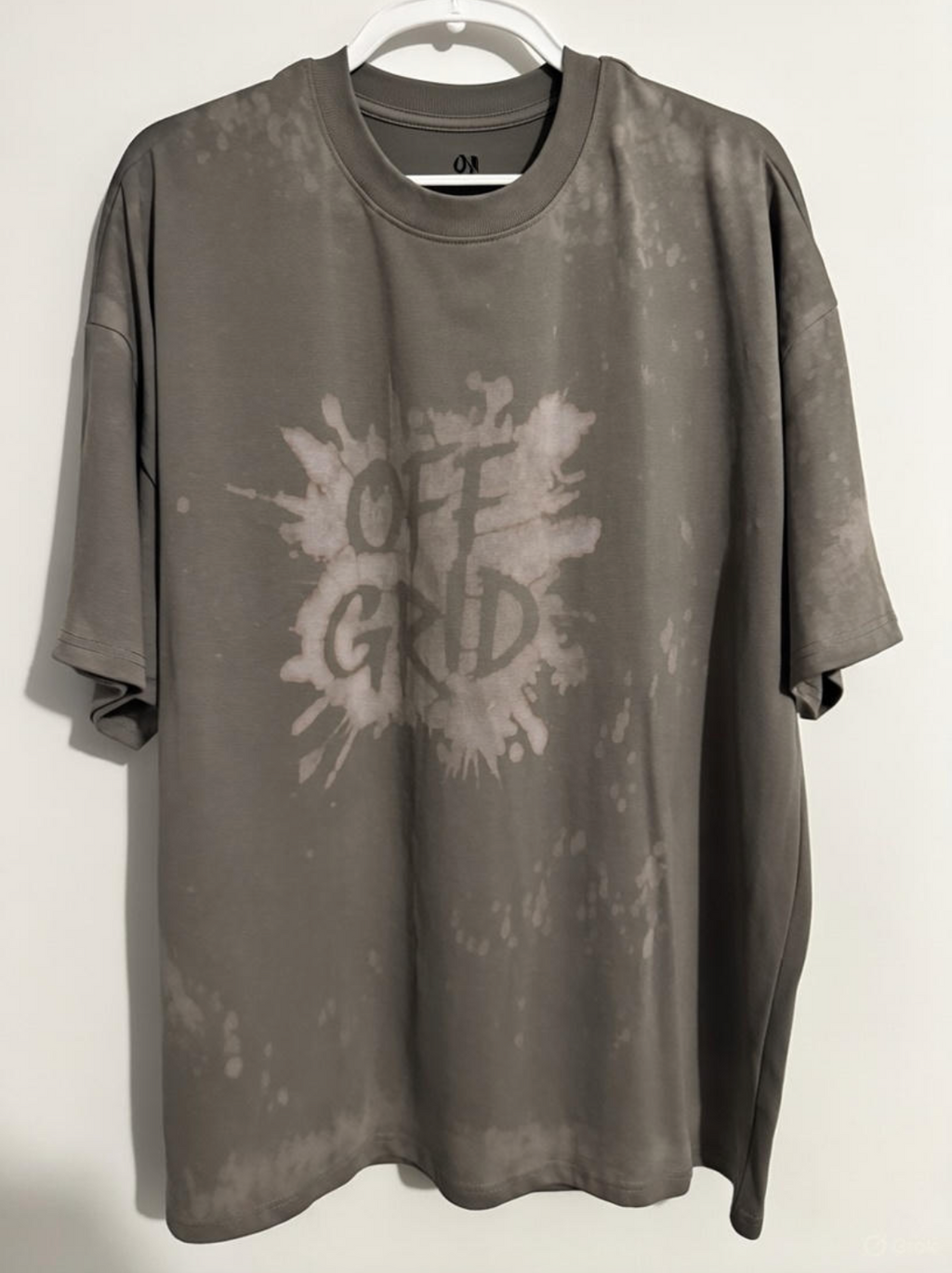 OFF GRID OVERSIZED T SHIRT CHARCOAL GRAY